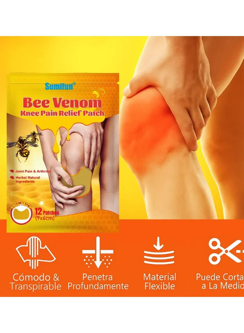 Sumifun Bee Venom Knee Pain Relief Patch – 12 Patches (9×6cm)