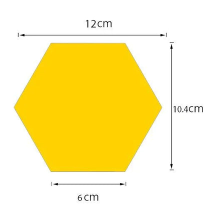 13pcs Hexagon Mirror Wall Decor | طقم مرايا سداسية ١٣ قطعة