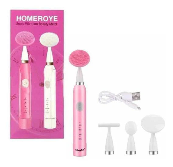 Homeroye 4-in-1 Sonic Facial Brush | جهاز هوميروي ٤ في ١ لتنظيف الوجه